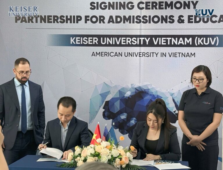 Partnership signing ceremony between Keiser University, Vietnam & Enci Education Group
