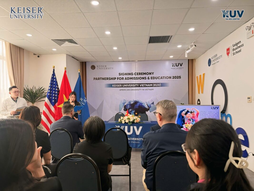 Partnership signing ceremony between Keiser University, Vietnam and & Enci Education Group