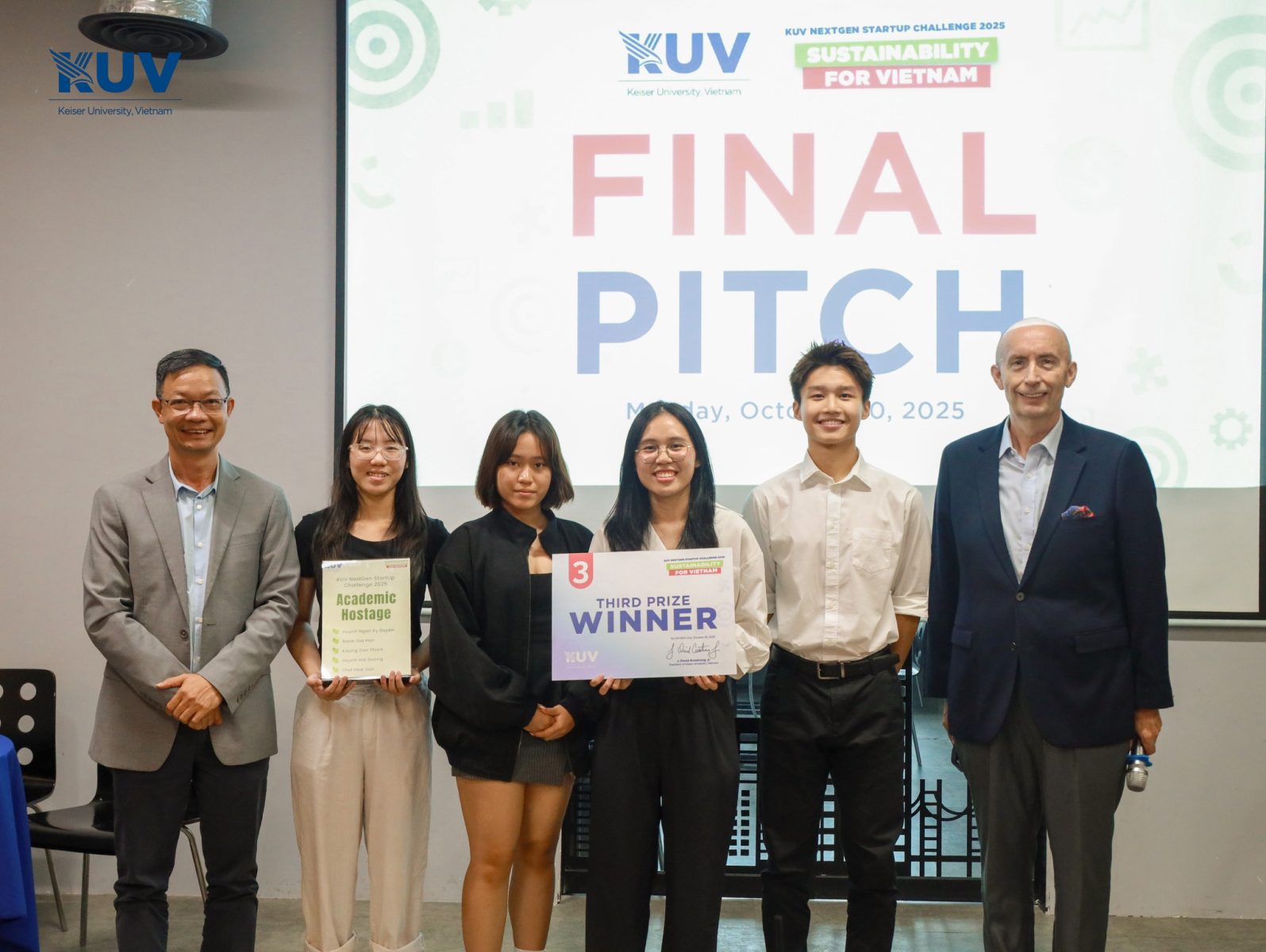 Third Prize – Academic Hostage with the project “Campusconnect Café”