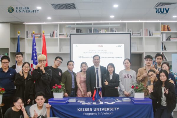 Keiser University Hanoi officially signed a partnership agreement with HDI Education