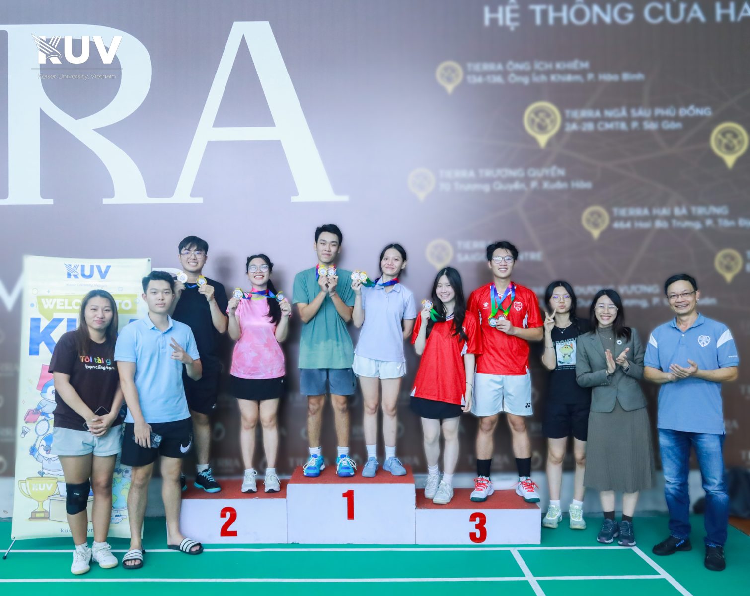 Sân chơi thể thao bùng nổ tại KUV