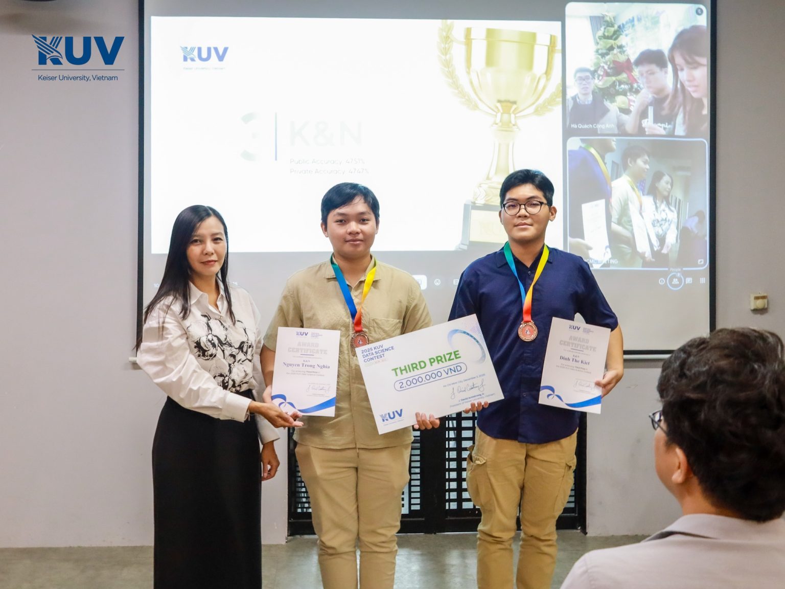 The team won third prize