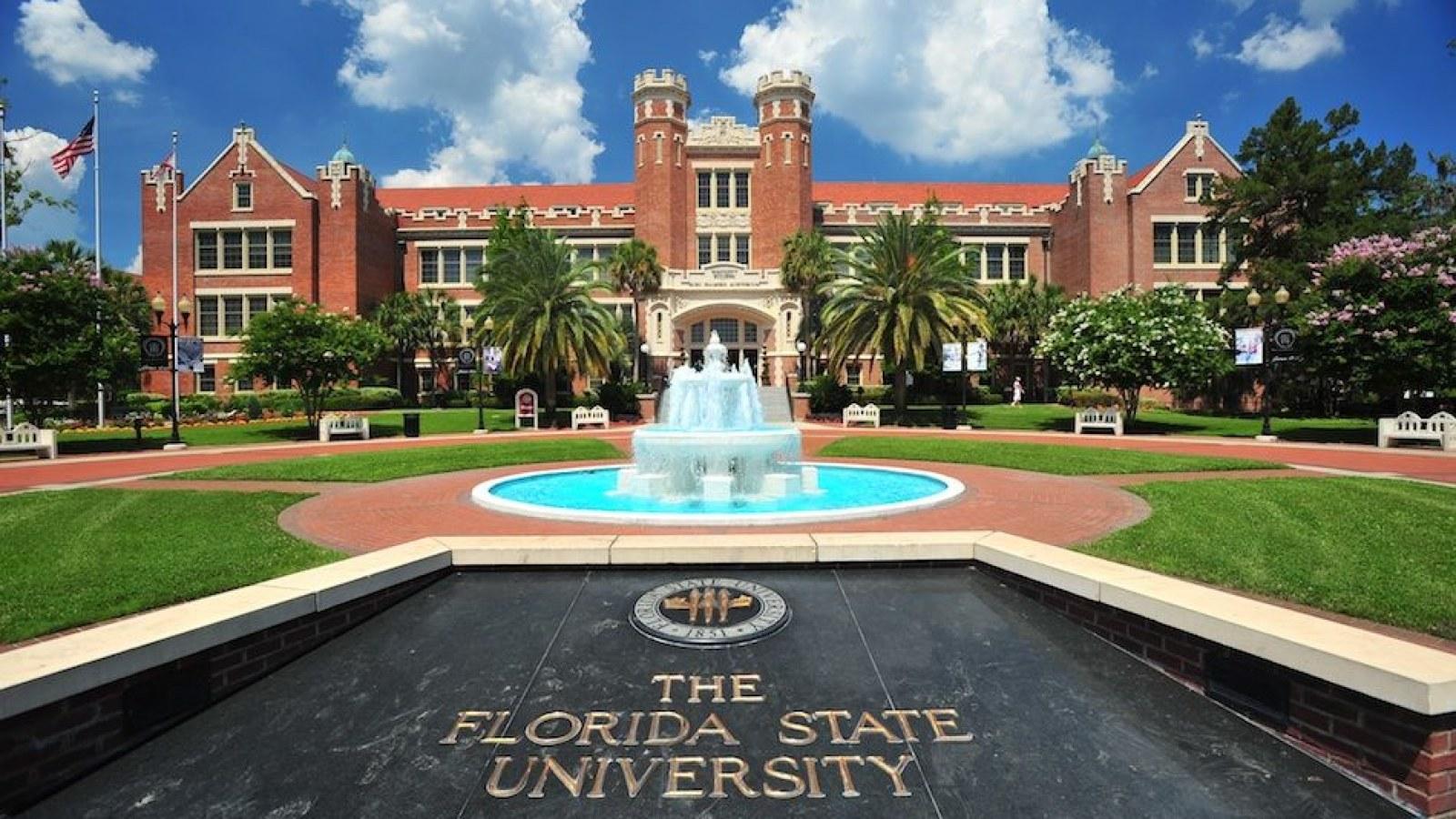 A panoramic view of the Florida State University campus in the USA