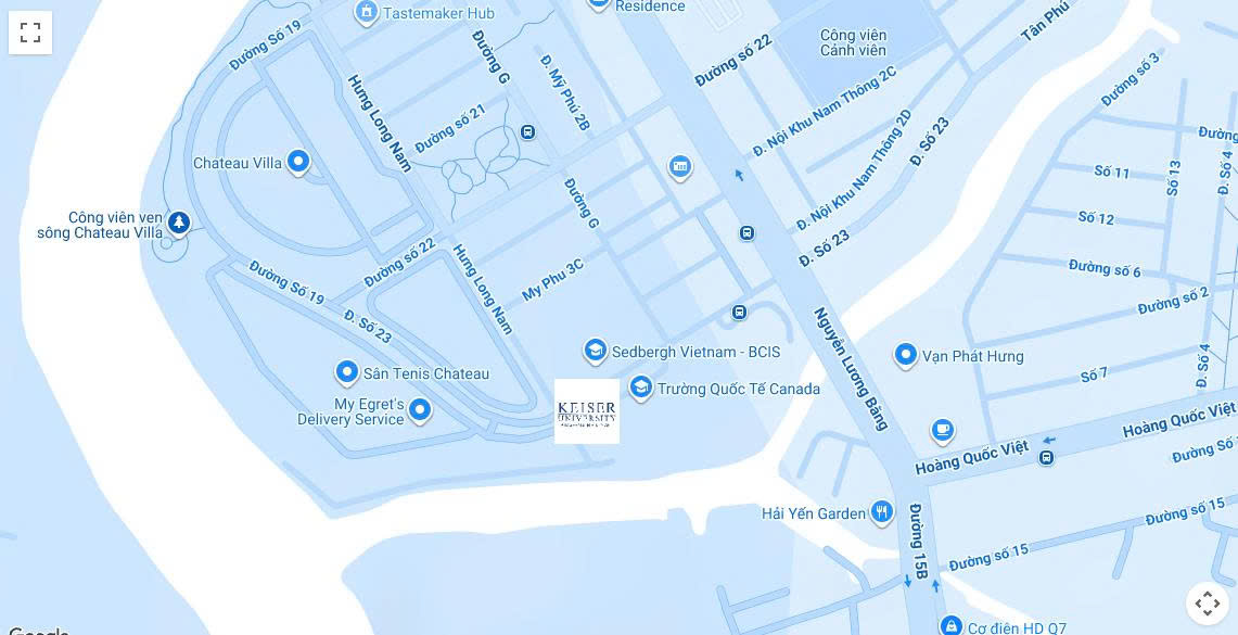Location map and commuting guide to The Audri Building Phu My Hung